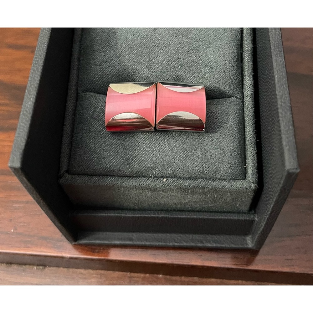 Thomas Pink Women Cufflinks in pink and sliver